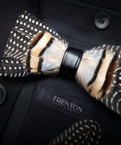 The Sienna Monarch Feather Bowtie and Pin